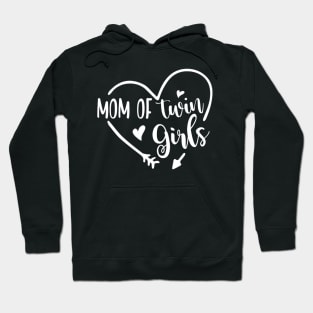 Mom Of Twins Girls Pregnancy Reveal Momlife Gift Twins Mom Hoodie